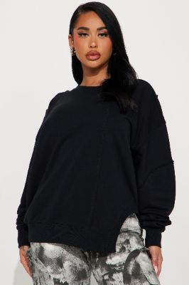 Miranda Cut Out Lounge Top - Black sold by Fashion Nova