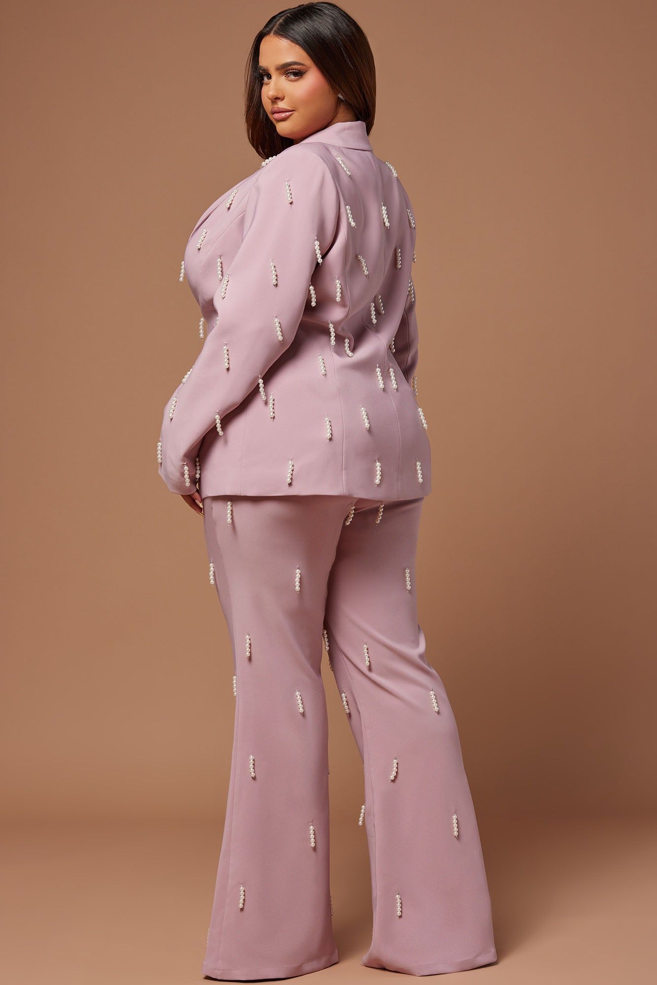 Bella Embellished Blazer - Mauve sold by Fashion Nova product image thumbnail 4
