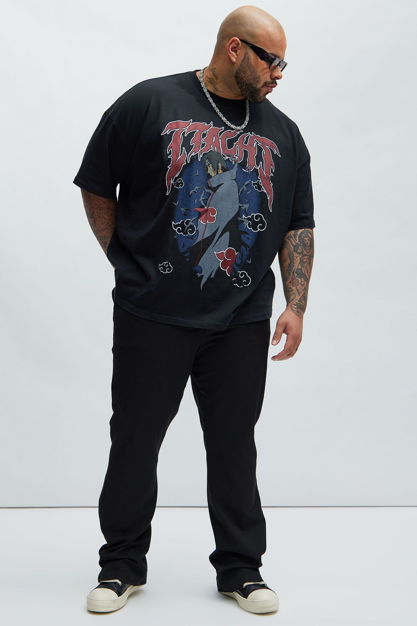Naruto Itachi Clouds Oversized Short Sleeve Tee - Black sold by Fashion Nova product image thumbnail 5