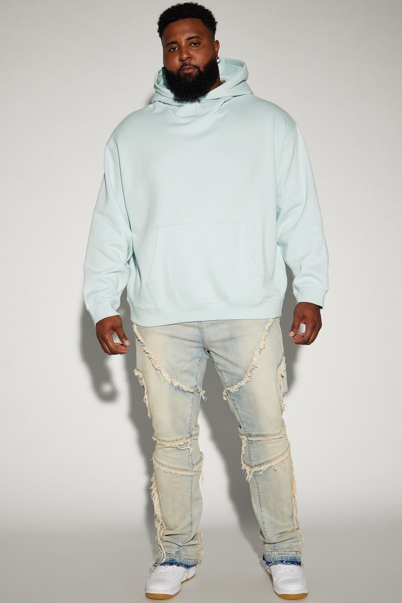 One Time Fray Stacked Skinny Flare Jeans - Light Wash sold by Fashion Nova product image thumbnail 6