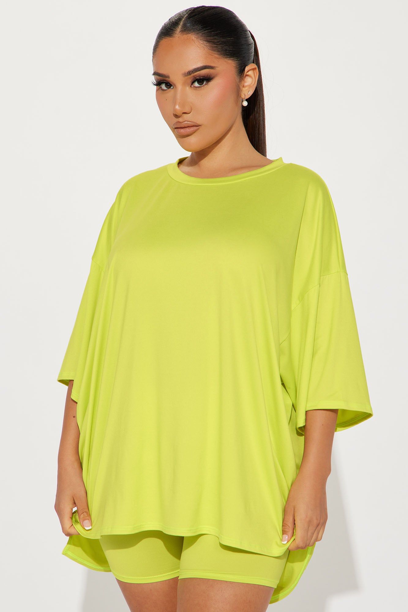 Casual Life Short Set - Chartreuse sold by Fashion Nova product image thumbnail 2