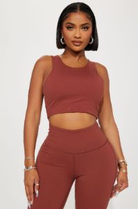 Workout Partner Active Set - Brown sold by Fashion Nova