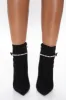 Ready To Go Rhinestone Booties - Black sold by Fashion Nova