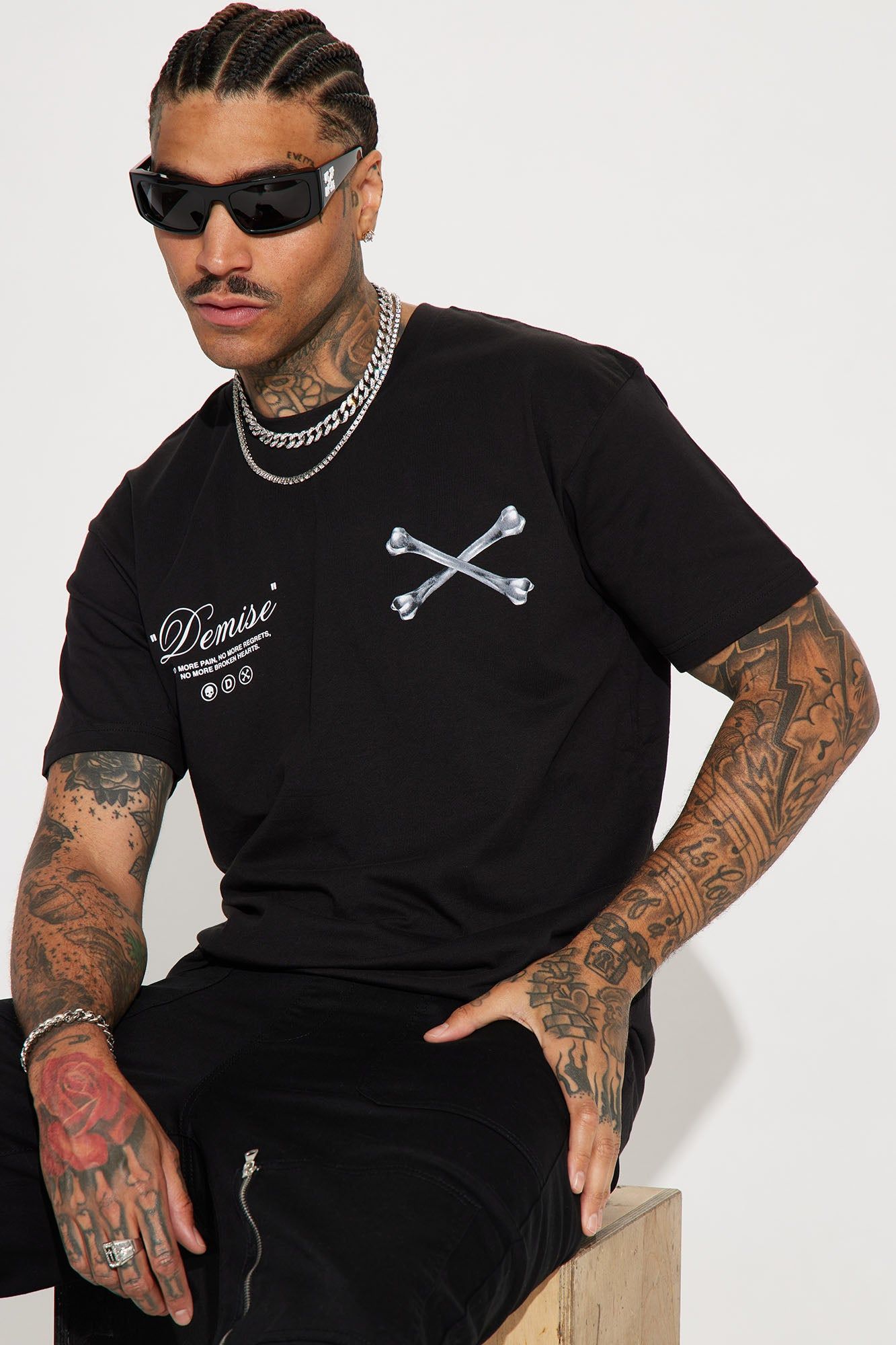 Demise Short Sleeve Tee - Black sold by Fashion Nova product image thumbnail 4