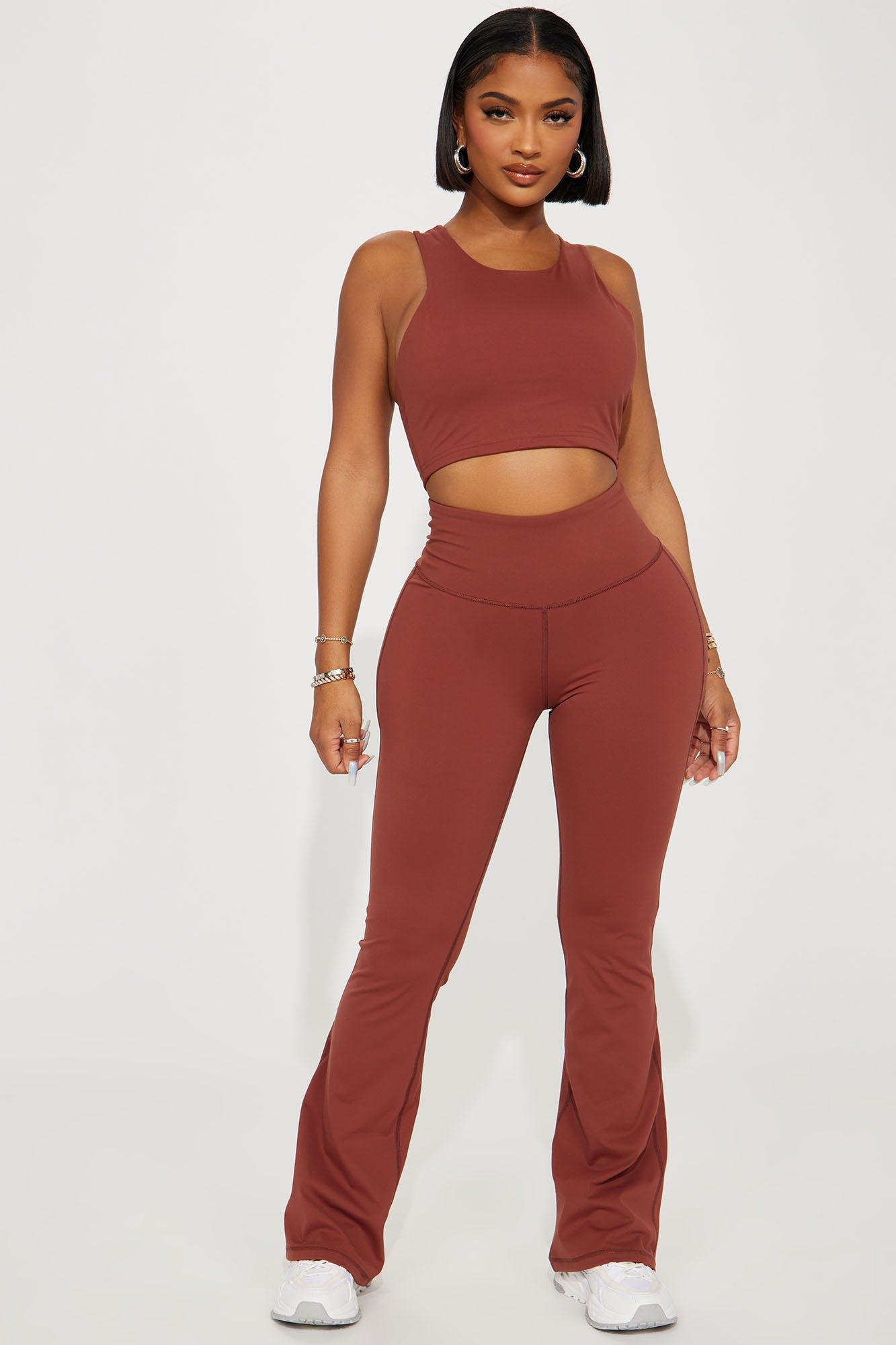 Workout Partner Active Set - Brown sold by Fashion Nova