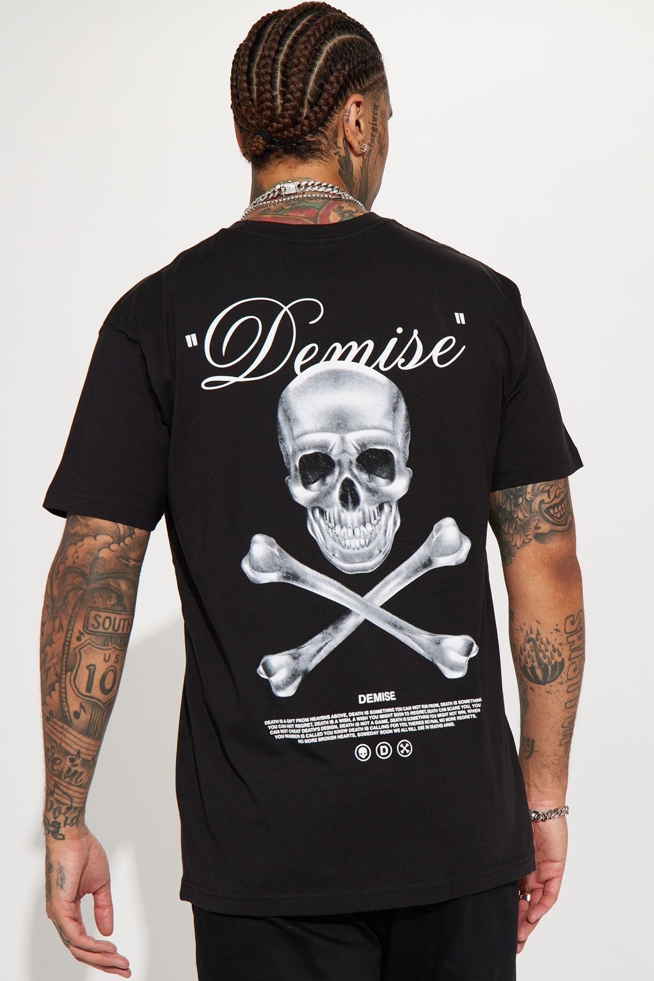 Demise Short Sleeve Tee - Black sold by Fashion Nova