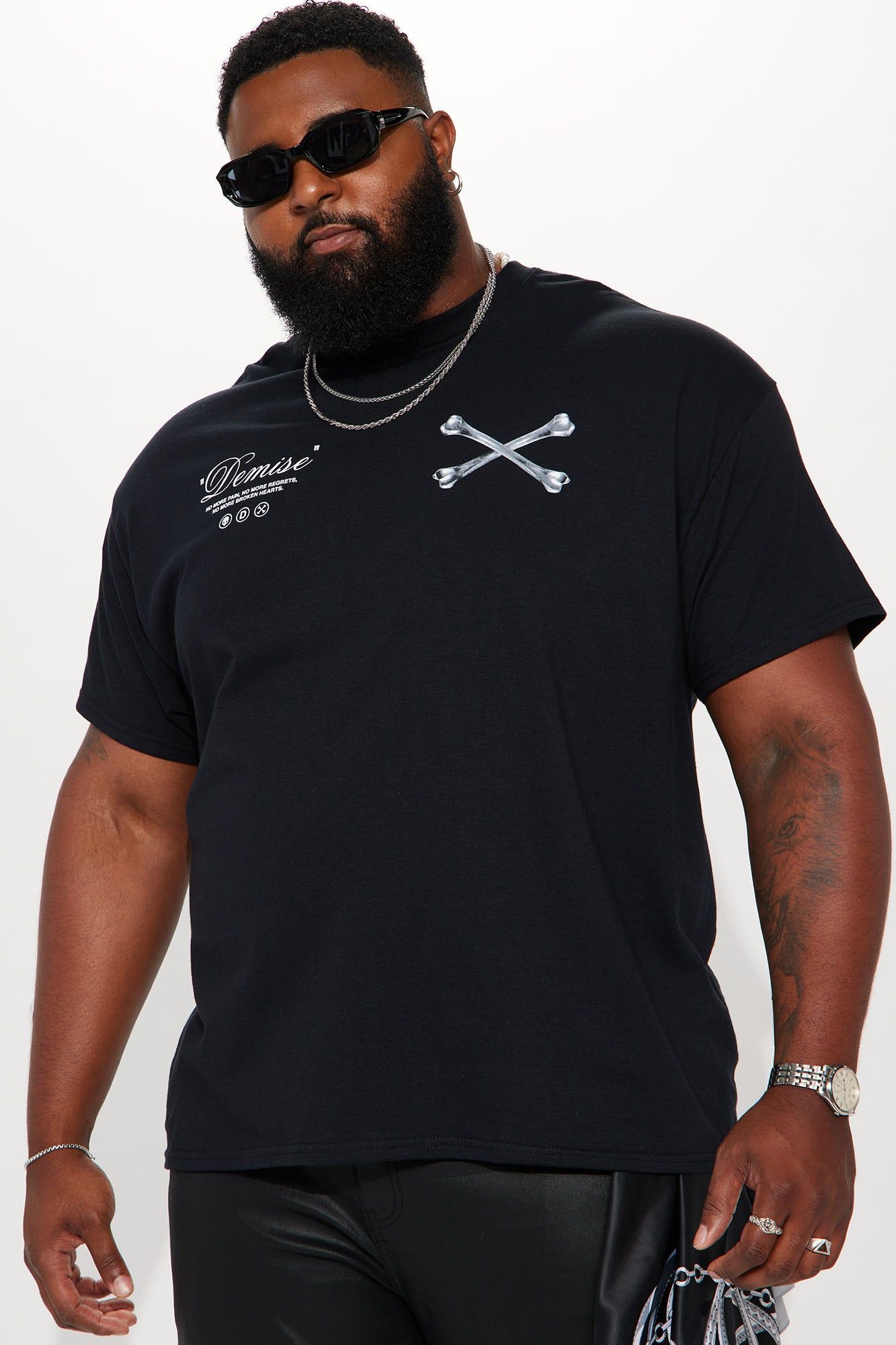 Demise Short Sleeve Tee - Black sold by Fashion Nova product image thumbnail 7