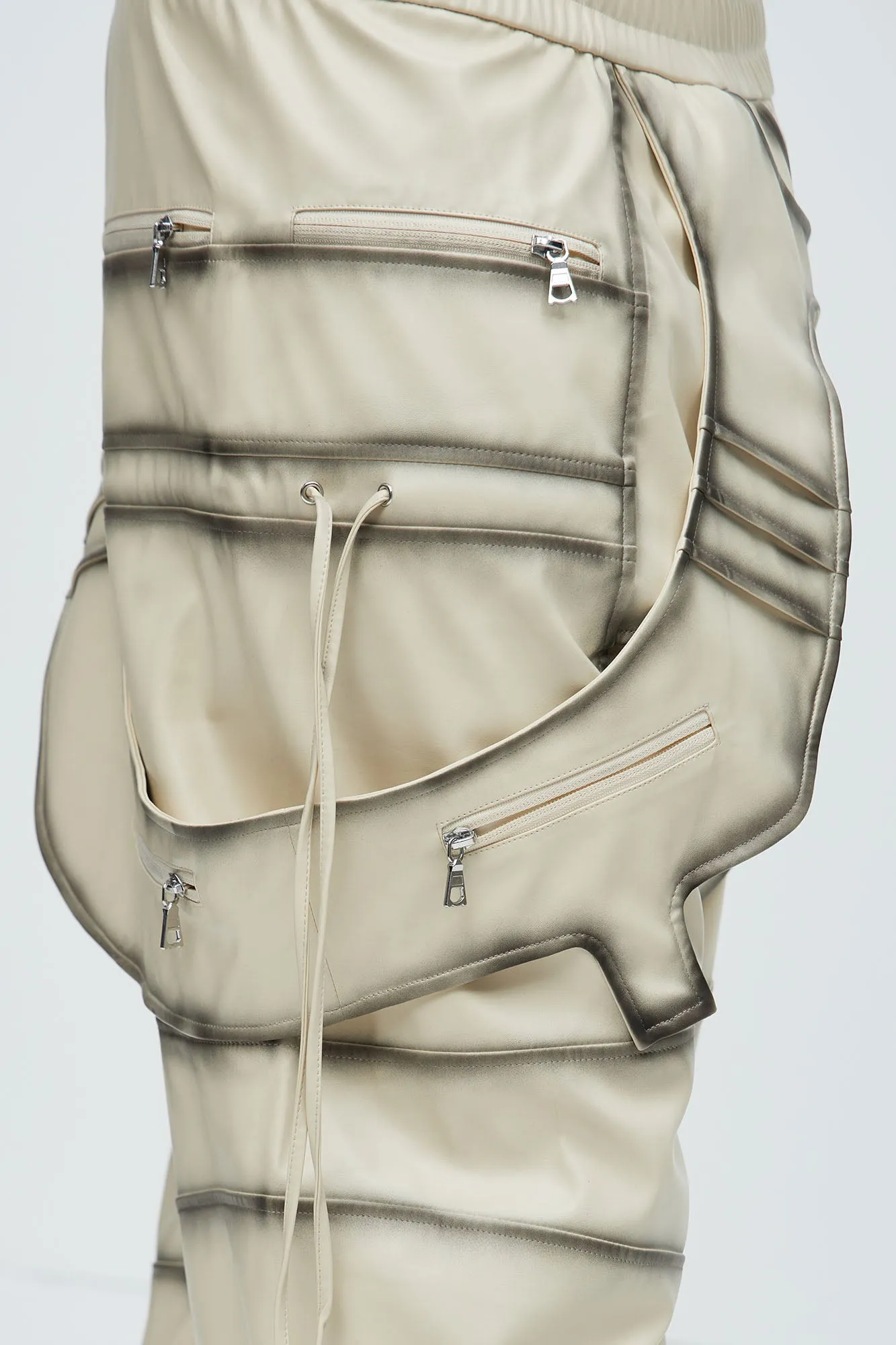 Split Vision Two Tone Belted Pants - Cream sold by Fashion Nova product image thumbnail 4