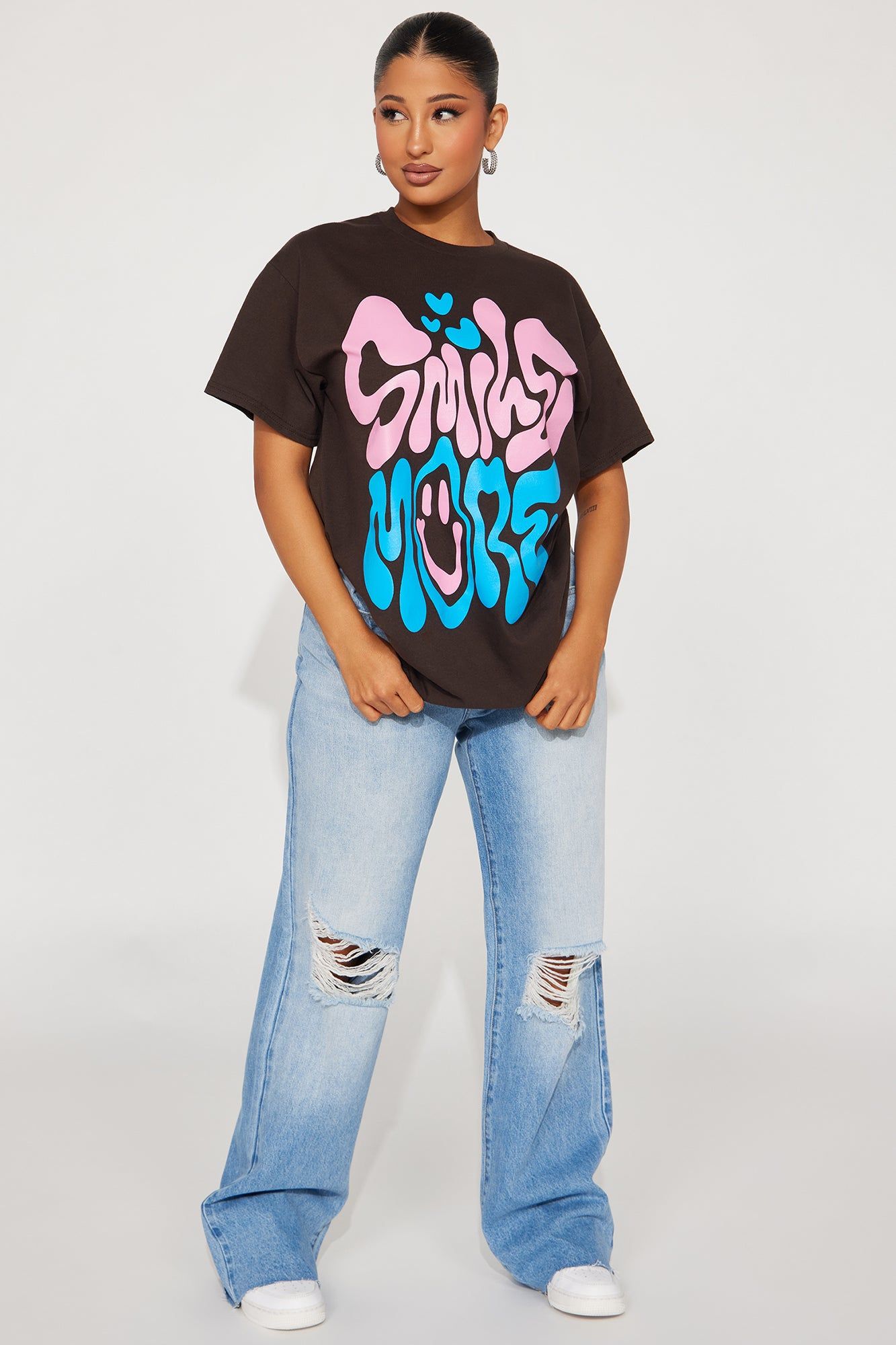 Smile More Tee - Brown sold by Fashion Nova product image thumbnail 2