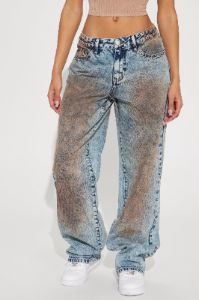 Left On Read Straight Leg Jeans - Medium Wash sold by Fashion Nova