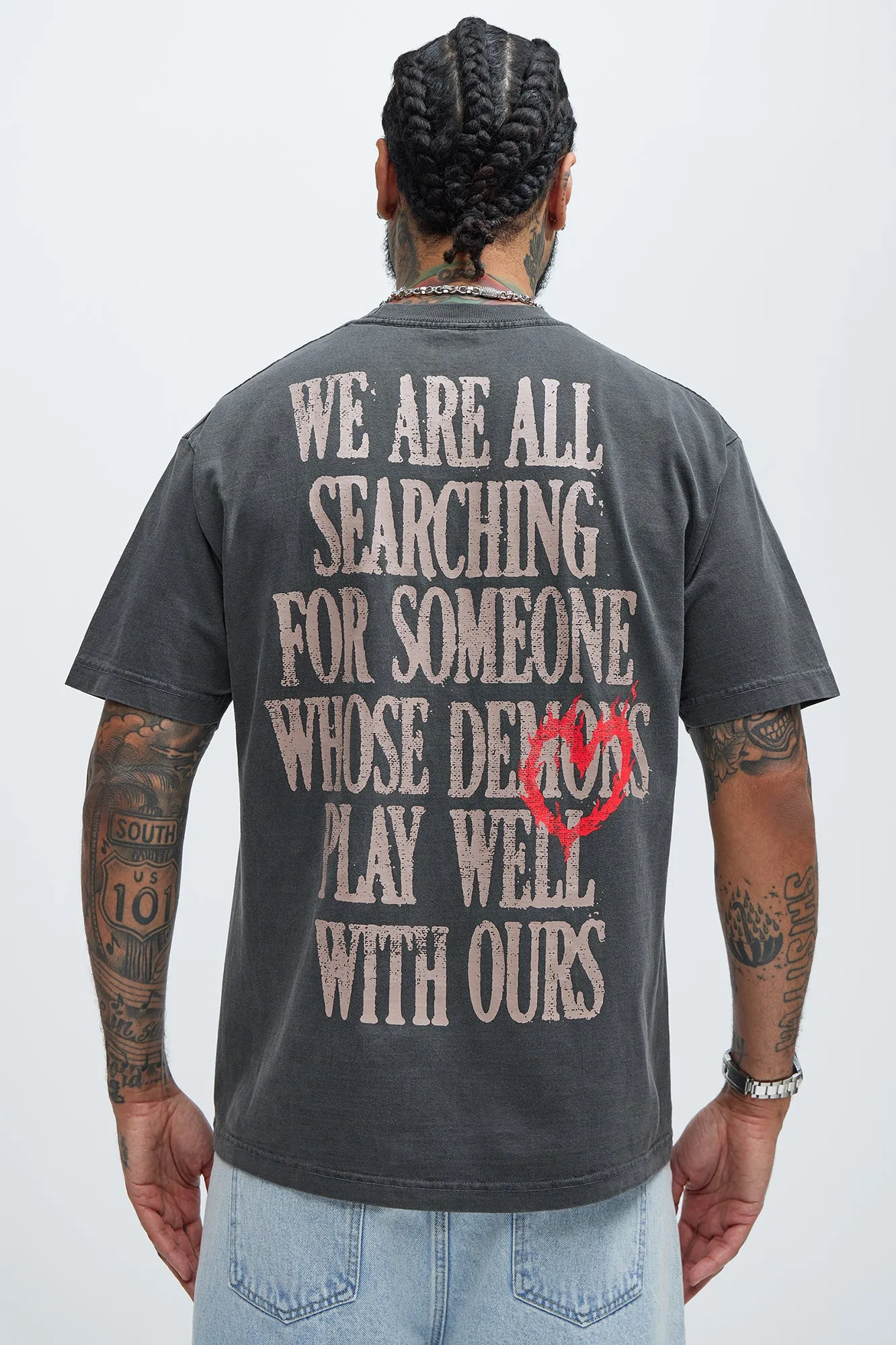 Lost Demons Short Sleeve Tee - Black sold by Fashion Nova product image thumbnail 4