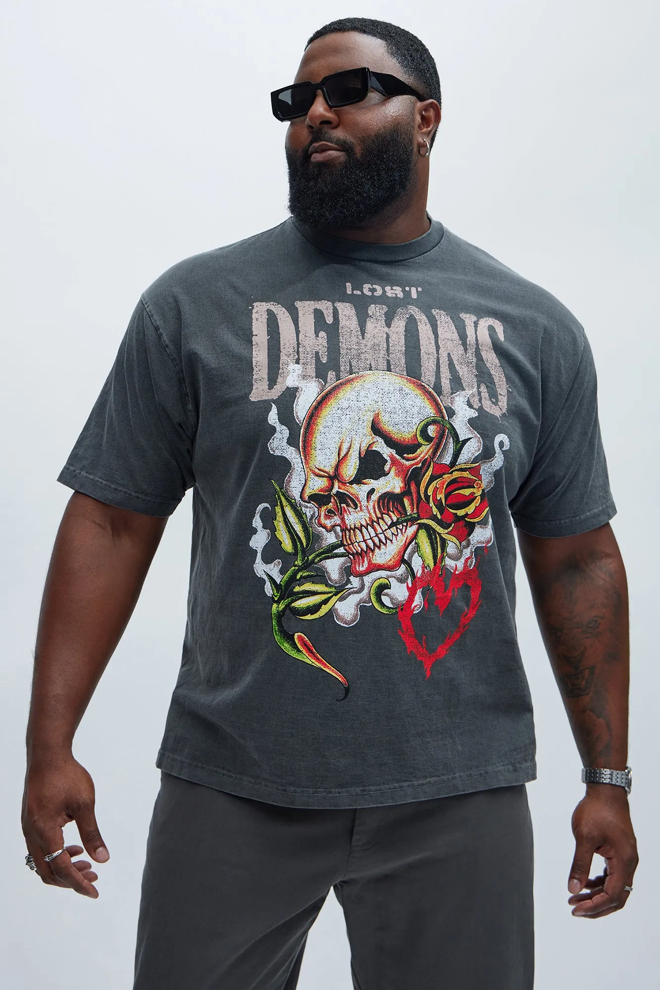 Lost Demons Short Sleeve Tee - Black sold by Fashion Nova product image thumbnail 5