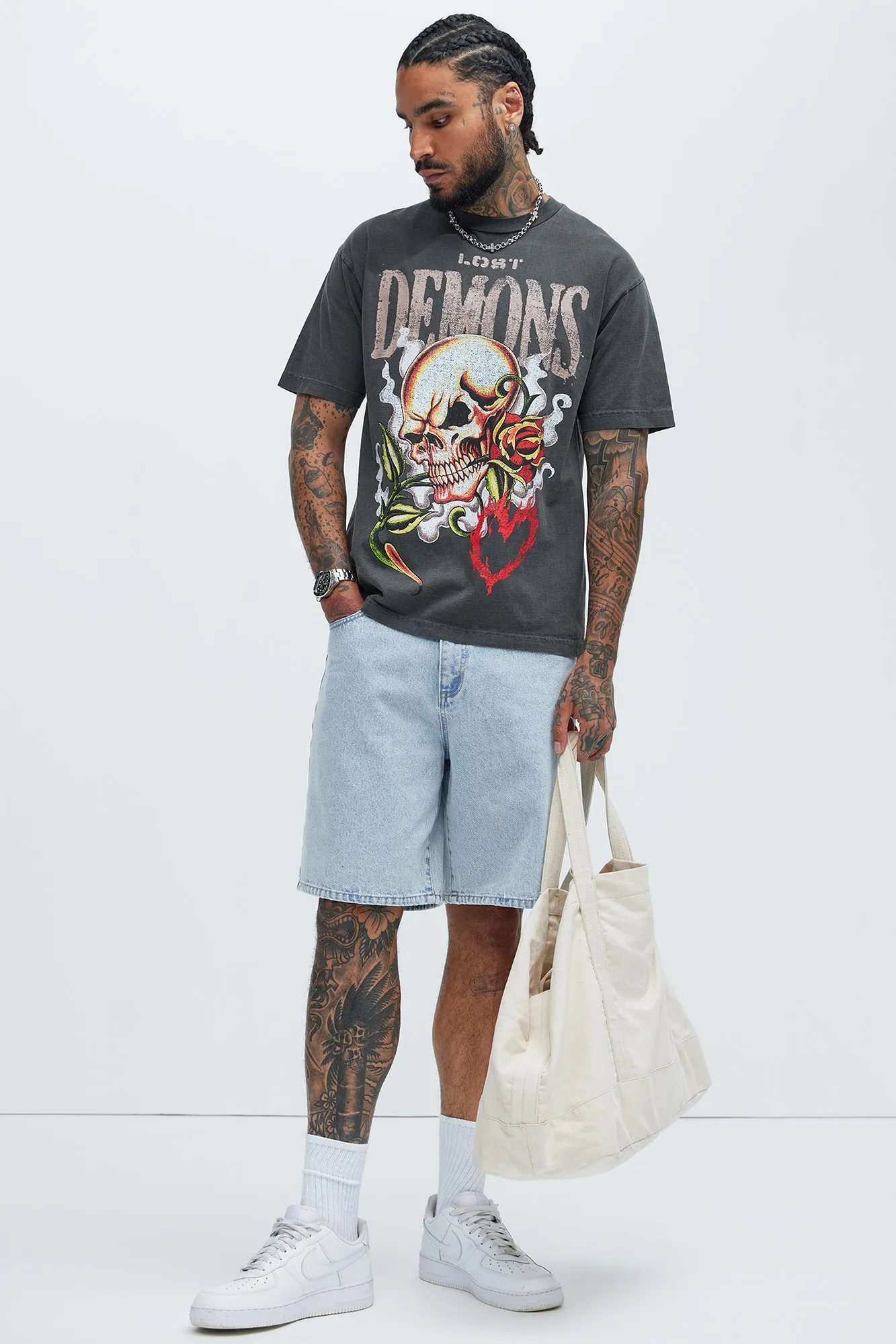 Lost Demons Short Sleeve Tee - Black sold by Fashion Nova product image thumbnail 2