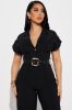 Fall For You Jumpsuit - Black sold by Fashion Nova