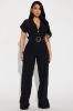 Fall For You Jumpsuit - Black sold by Fashion Nova