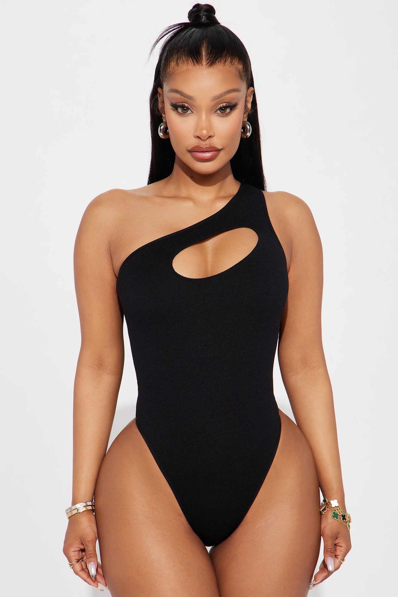 Got Your Attention Bodysuit - Black sold by Fashion Nova
