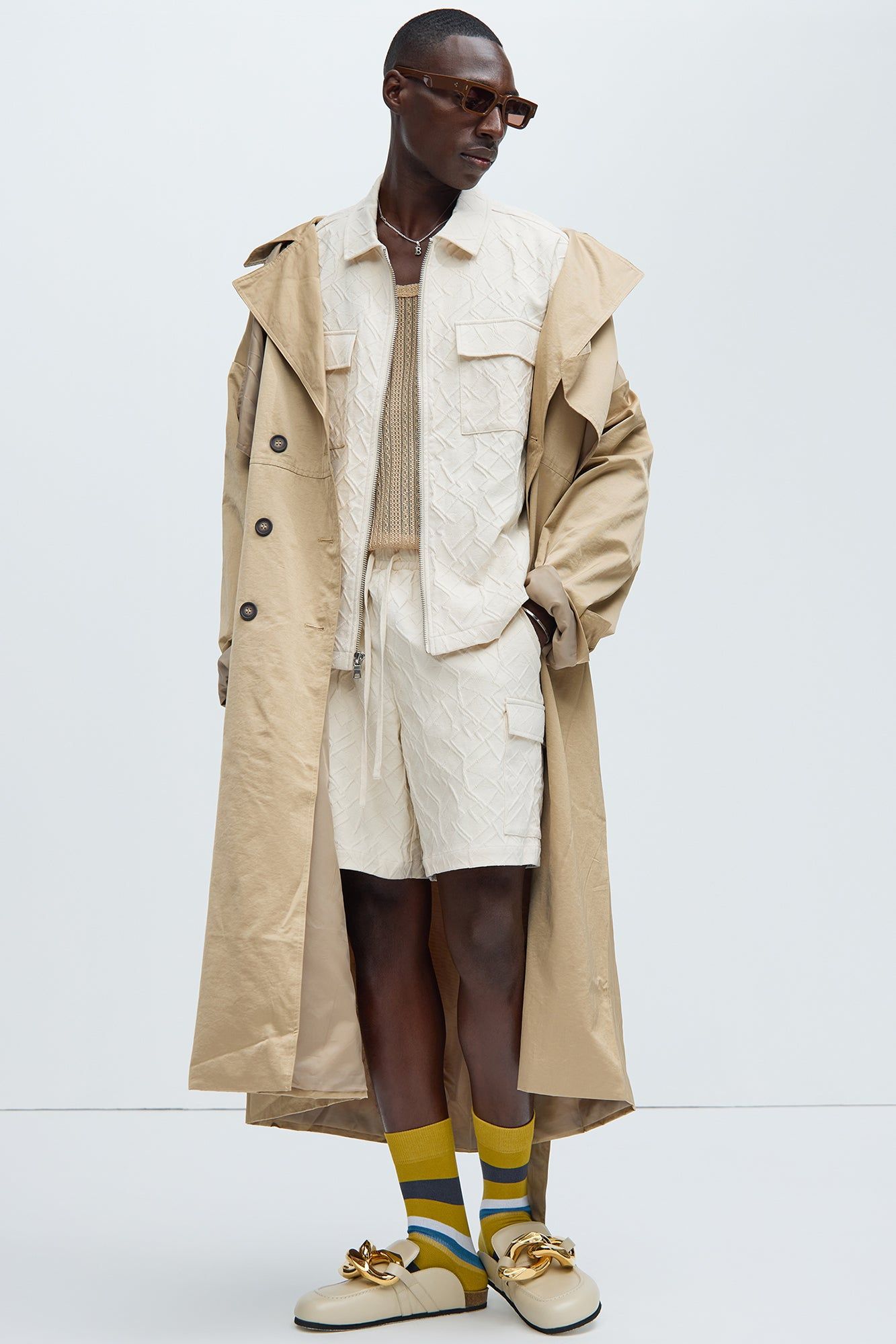 Gerrish Textured Shirt - Cream sold by Fashion Nova product image thumbnail 2