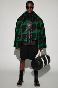 Arnold Felt Jacquard Cropped Jacket - Green sold by Fashion Nova