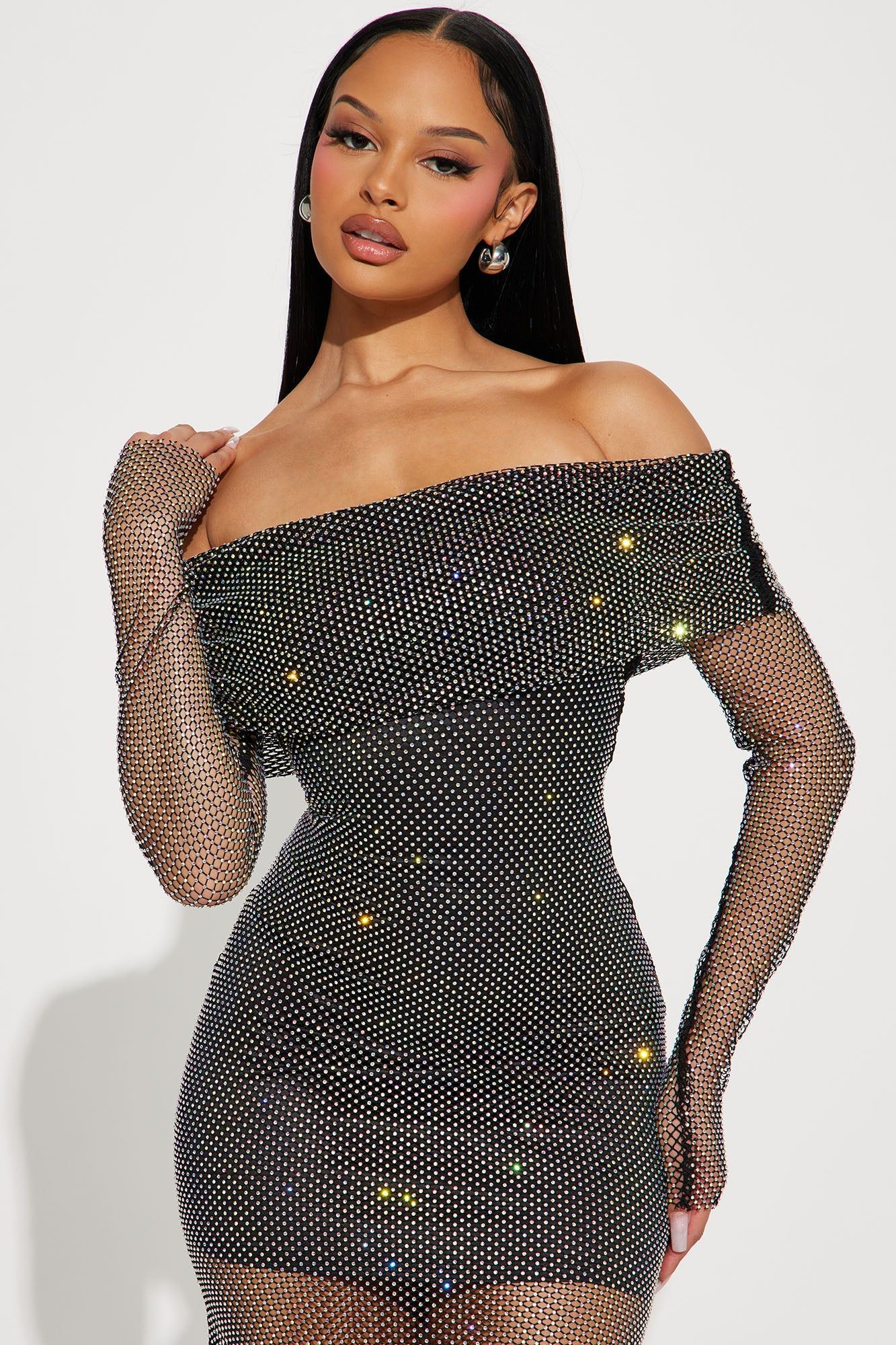 Alexia Embellished Midi Dress - Black sold by Fashion Nova product image thumbnail 2