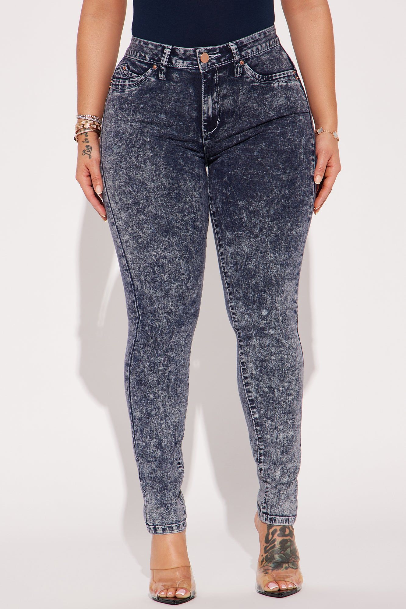Got You On Lockdown Skinny Jeans - Acid Wash Denim sold by Fashion Nova product image thumbnail 2