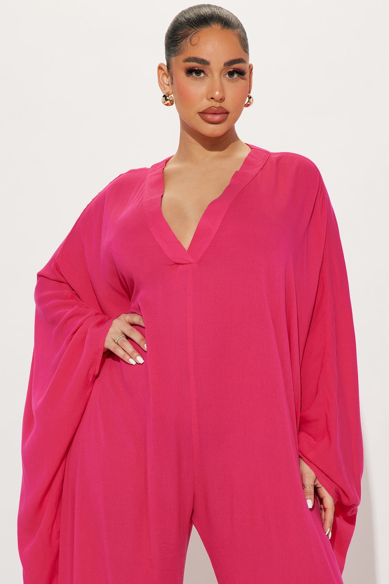 Lilah Jumpsuit - Fuchsia sold by Fashion Nova product image thumbnail 2
