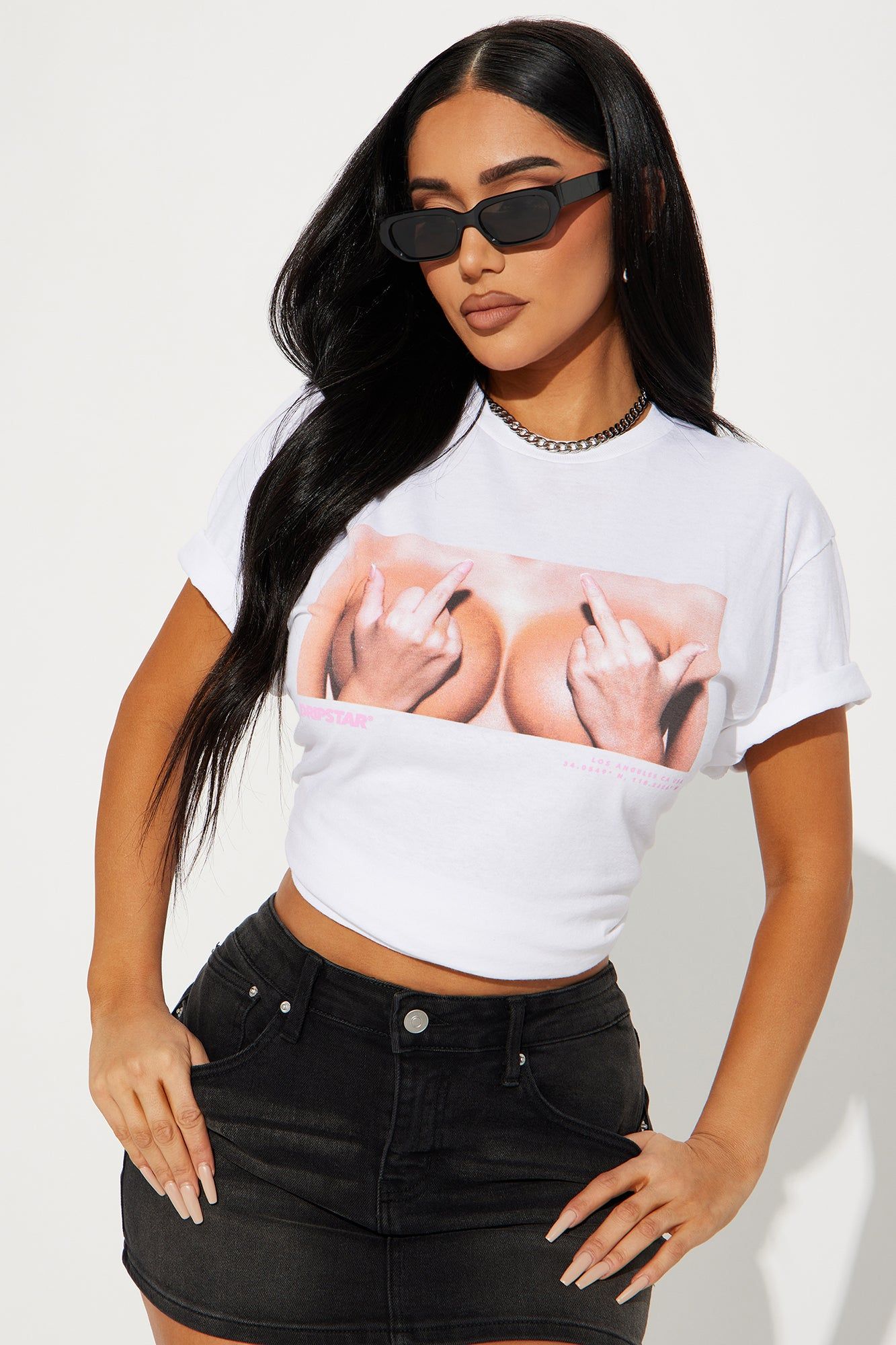 Rated Everyone Graphic Tee - White sold by Fashion Nova