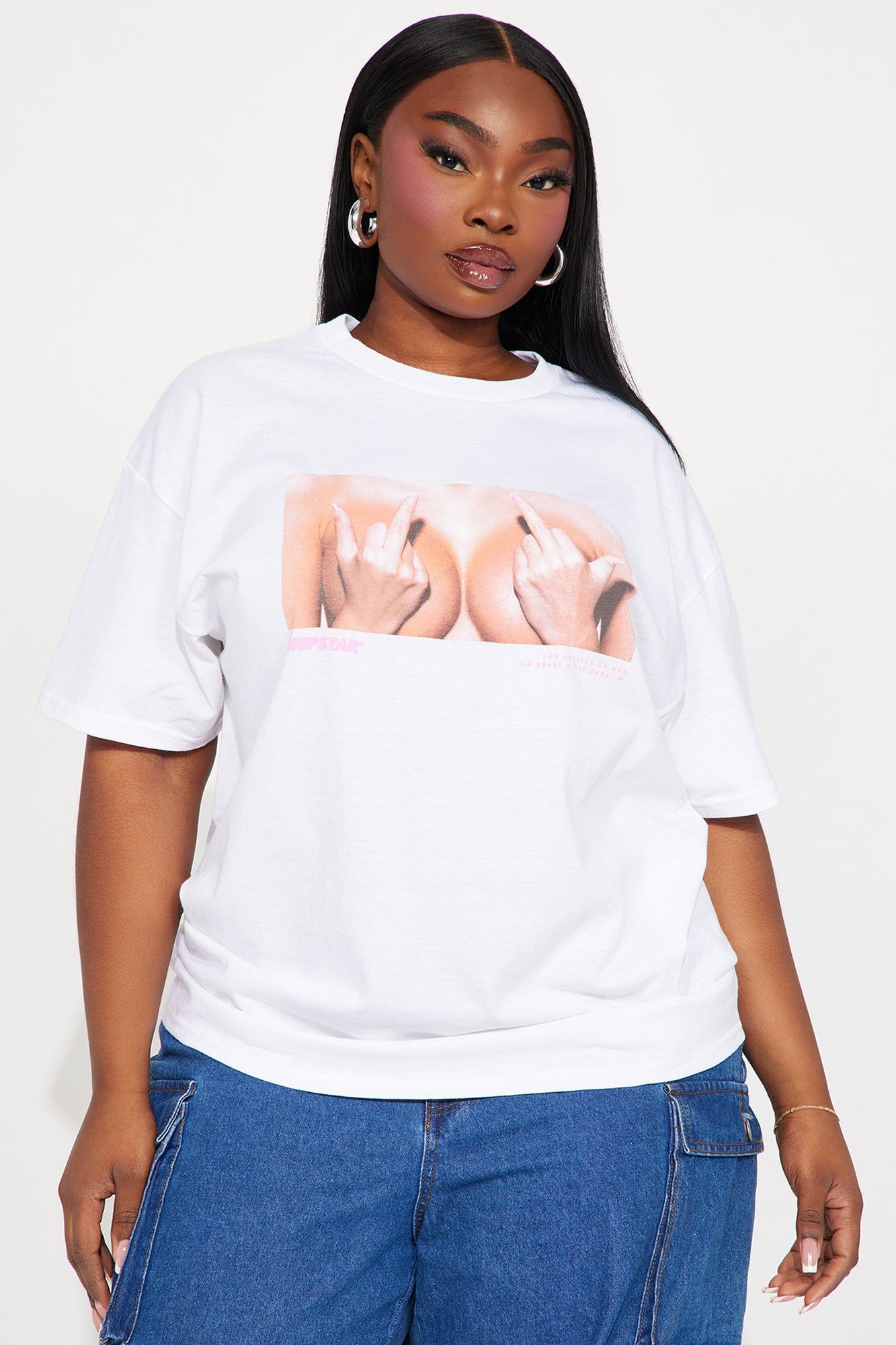 Rated Everyone Graphic Tee - White sold by Fashion Nova product image thumbnail 4