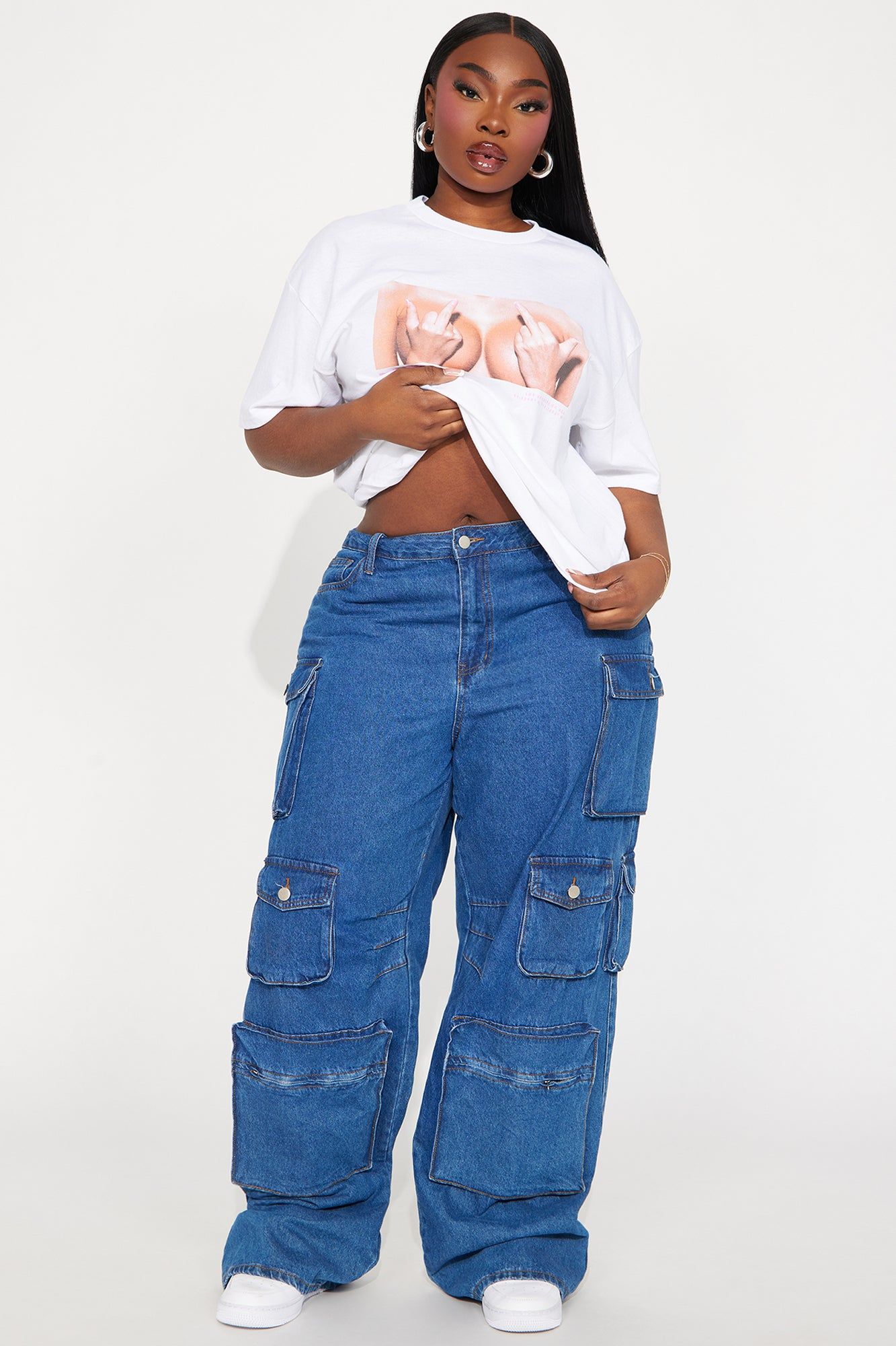 Rated Everyone Graphic Tee - White sold by Fashion Nova product image thumbnail 5