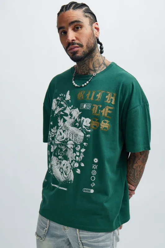 Ruthless Oversize Short Sleeve Tee - Hunter sold by Fashion Nova