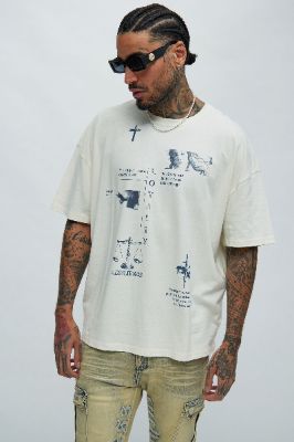 Loyalty Oversized Short Sleeve Tee - White sold by Fashion Nova