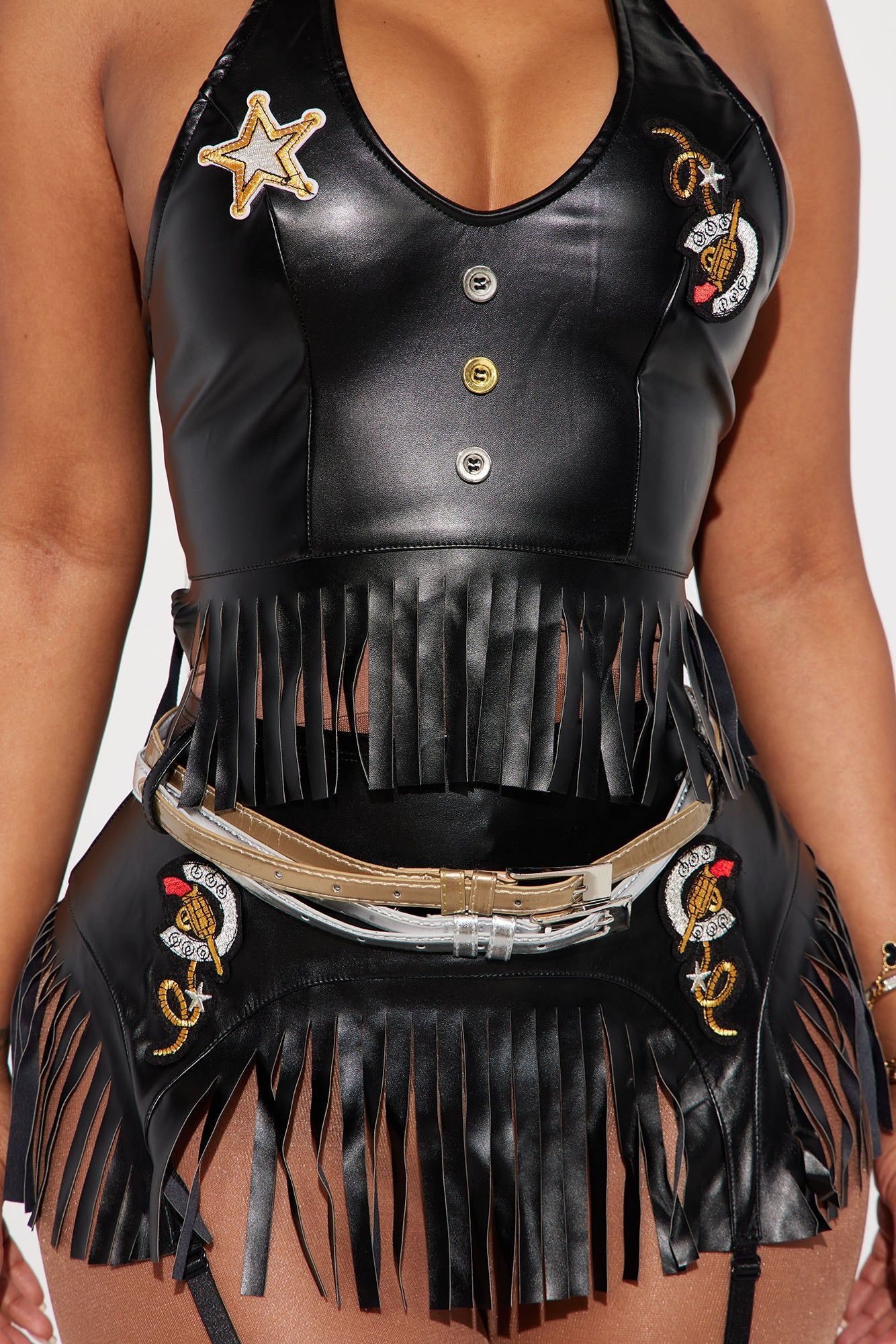 Ride It Out Cowgirl 3 Piece Costume Set - Black sold by Fashion Nova product image thumbnail 3