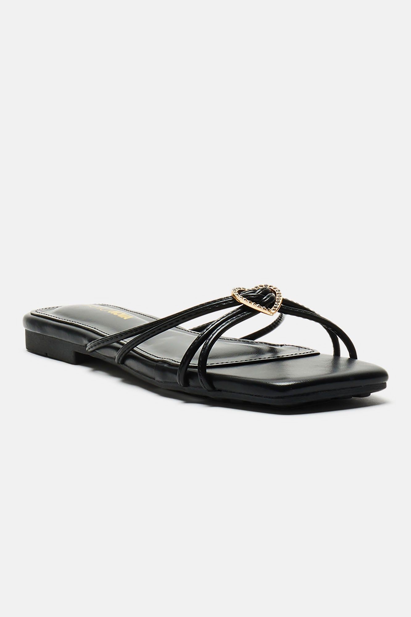 Total Sweetie Flat Sandals - Black sold by Fashion Nova product image thumbnail 5