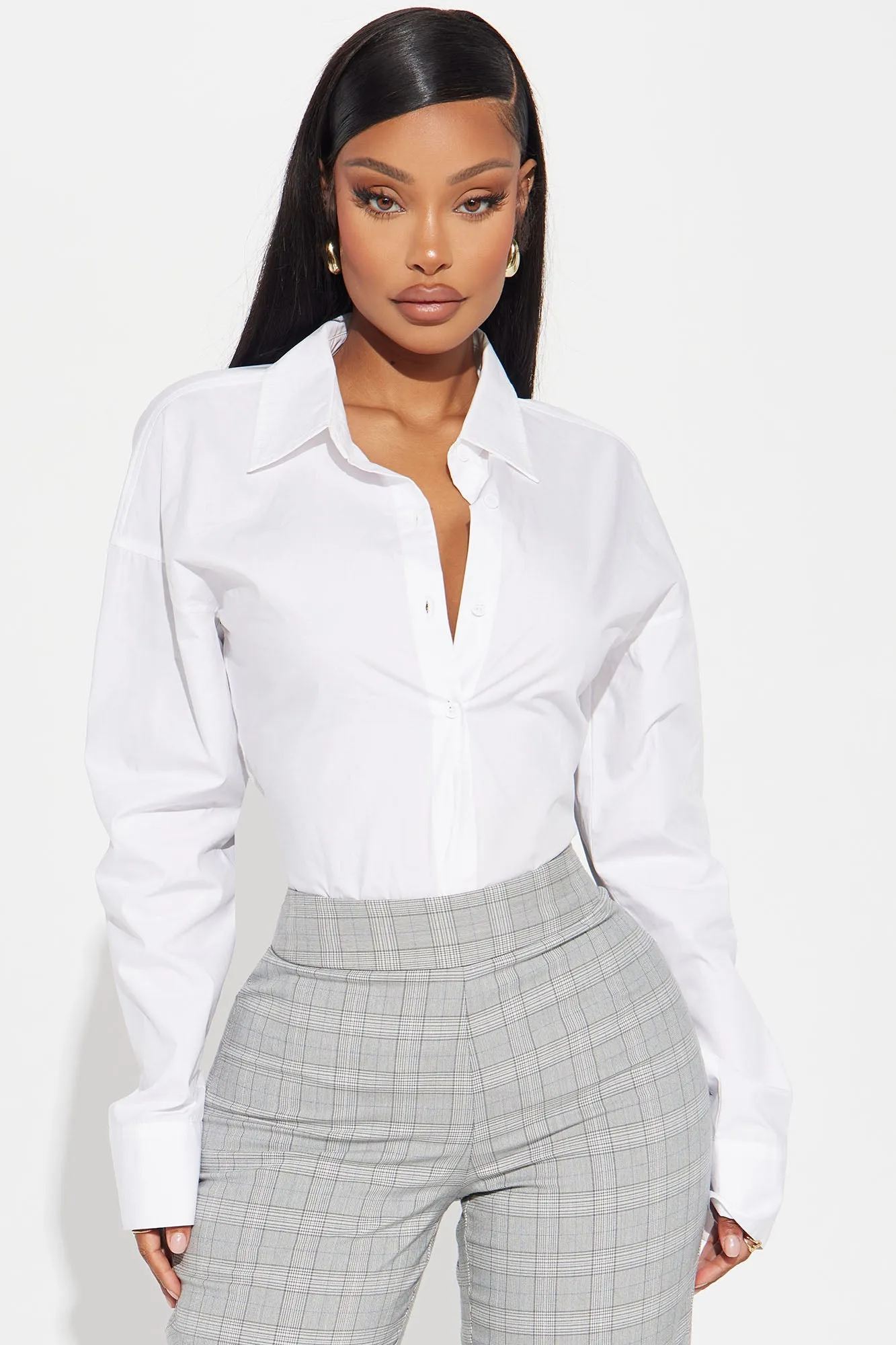 Keeping It Real Shirt - White sold by Fashion Nova