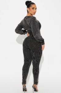 Not On My Watch Jumpsuit Set - Black sold by Fashion Nova