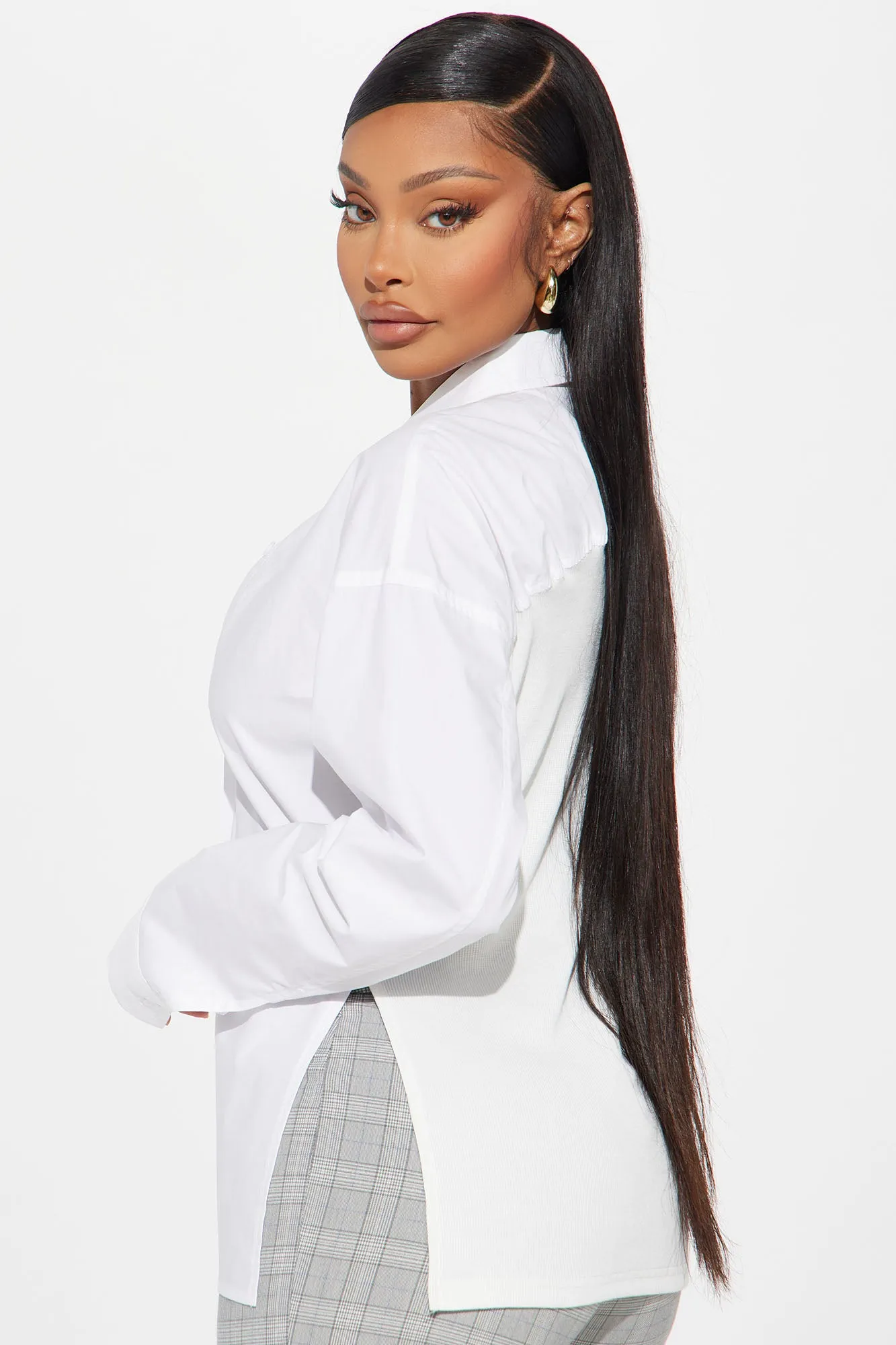 Keeping It Real Shirt - White sold by Fashion Nova product image thumbnail 3