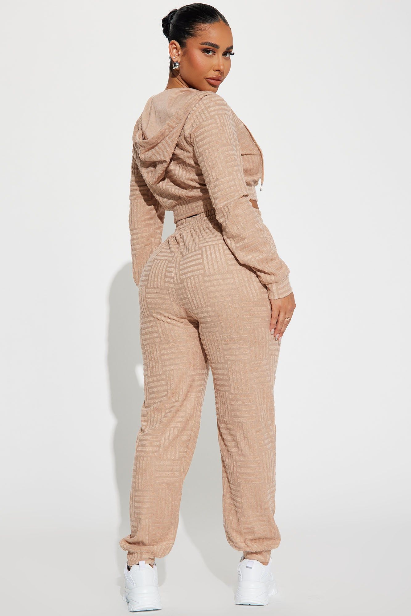 Stay Focused French Terry Jogger Set - Taupe sold by Fashion Nova product image thumbnail 3