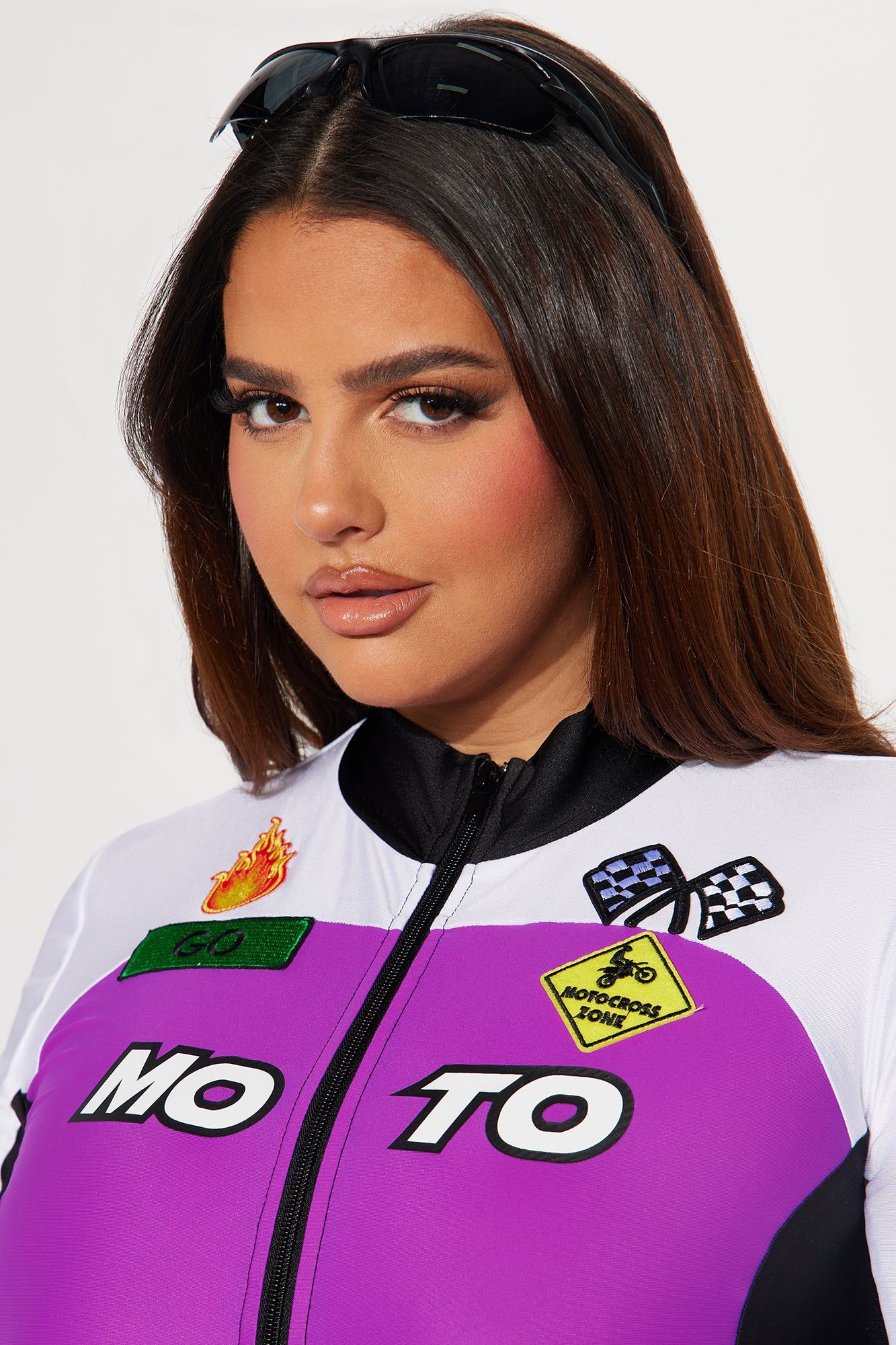 In Overdrive Racer 5 Piece Costume Set - Purple/combo sold by Fashion Nova product image thumbnail 7
