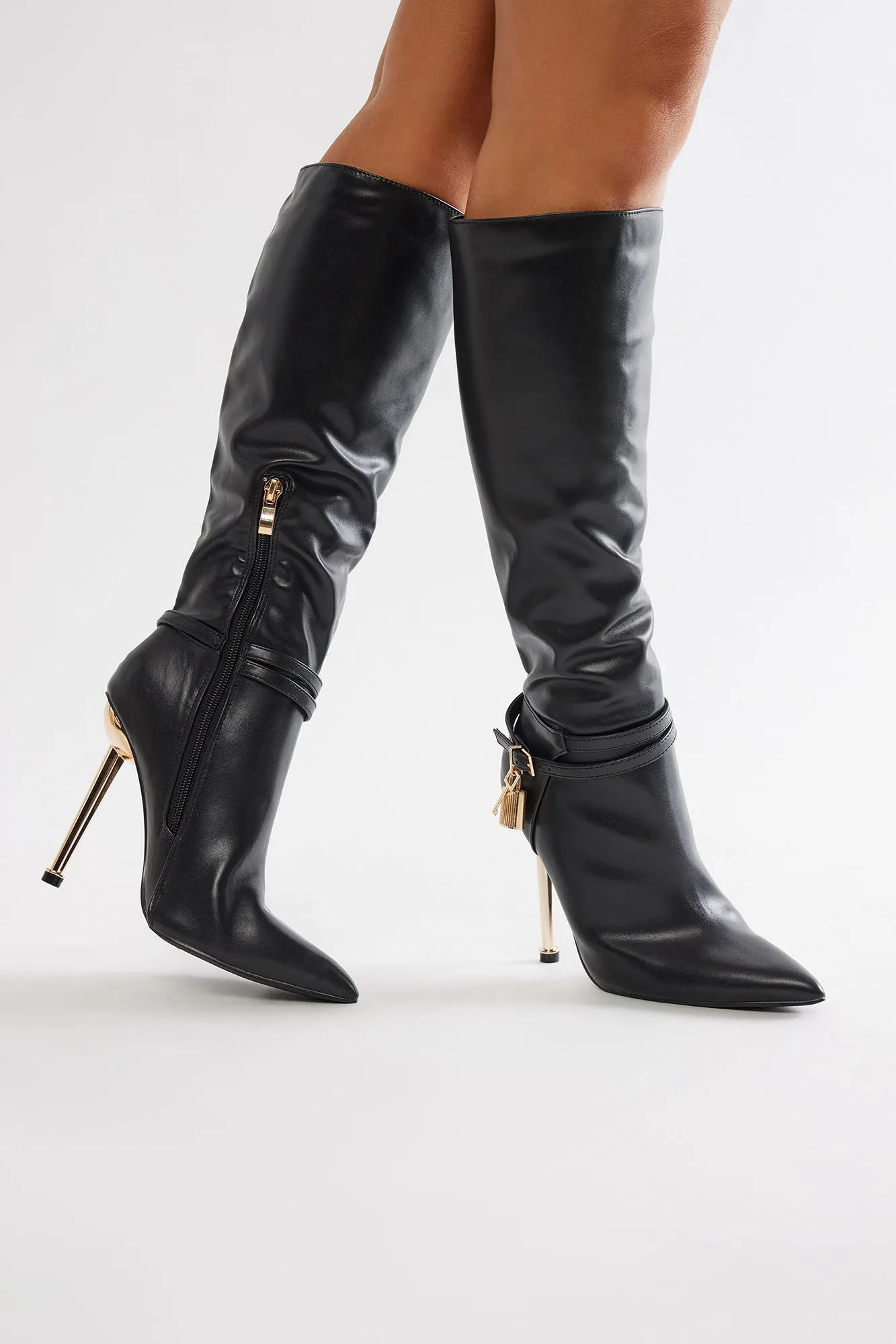 Grand Central Knee High Boots - Black sold by Fashion Nova product image thumbnail 2