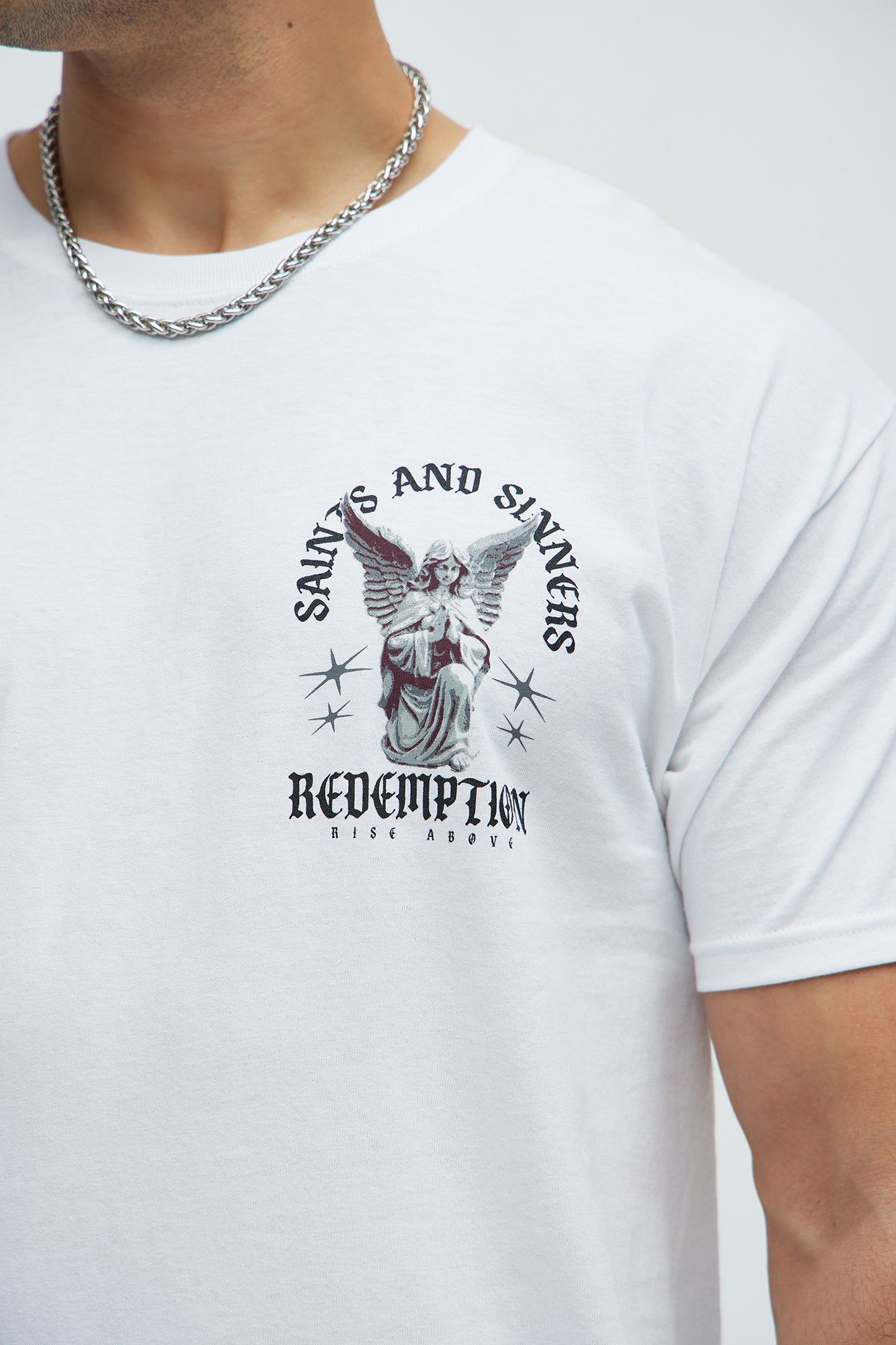 Saints And Sinners Redemption Short Sleeve Tee - White sold by Fashion Nova product image thumbnail 3