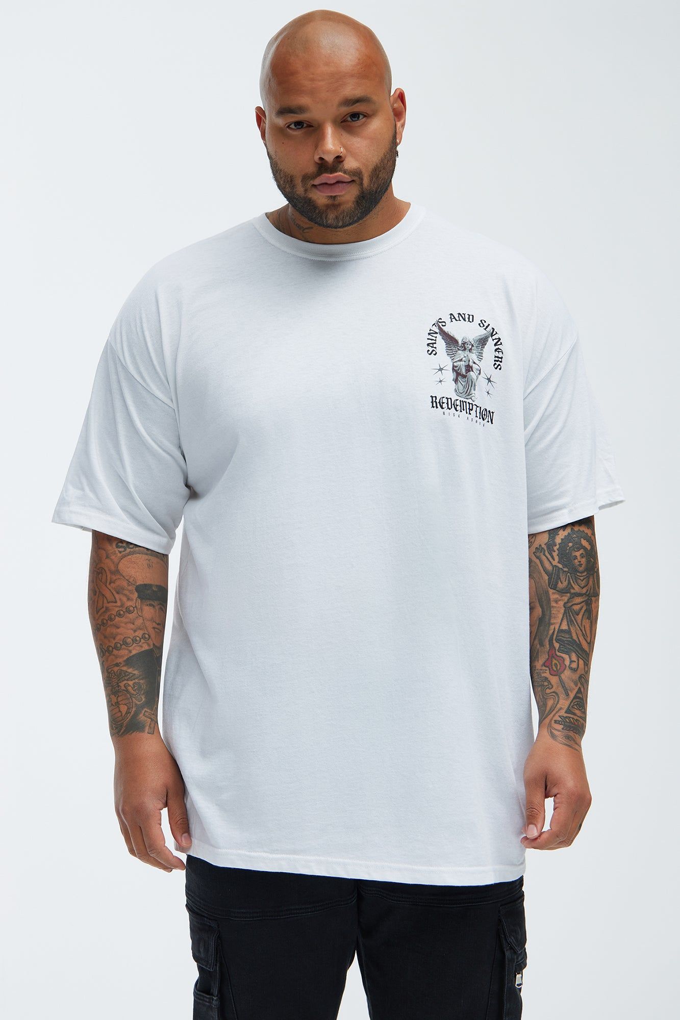 Saints And Sinners Redemption Short Sleeve Tee - White sold by Fashion Nova product image thumbnail 5