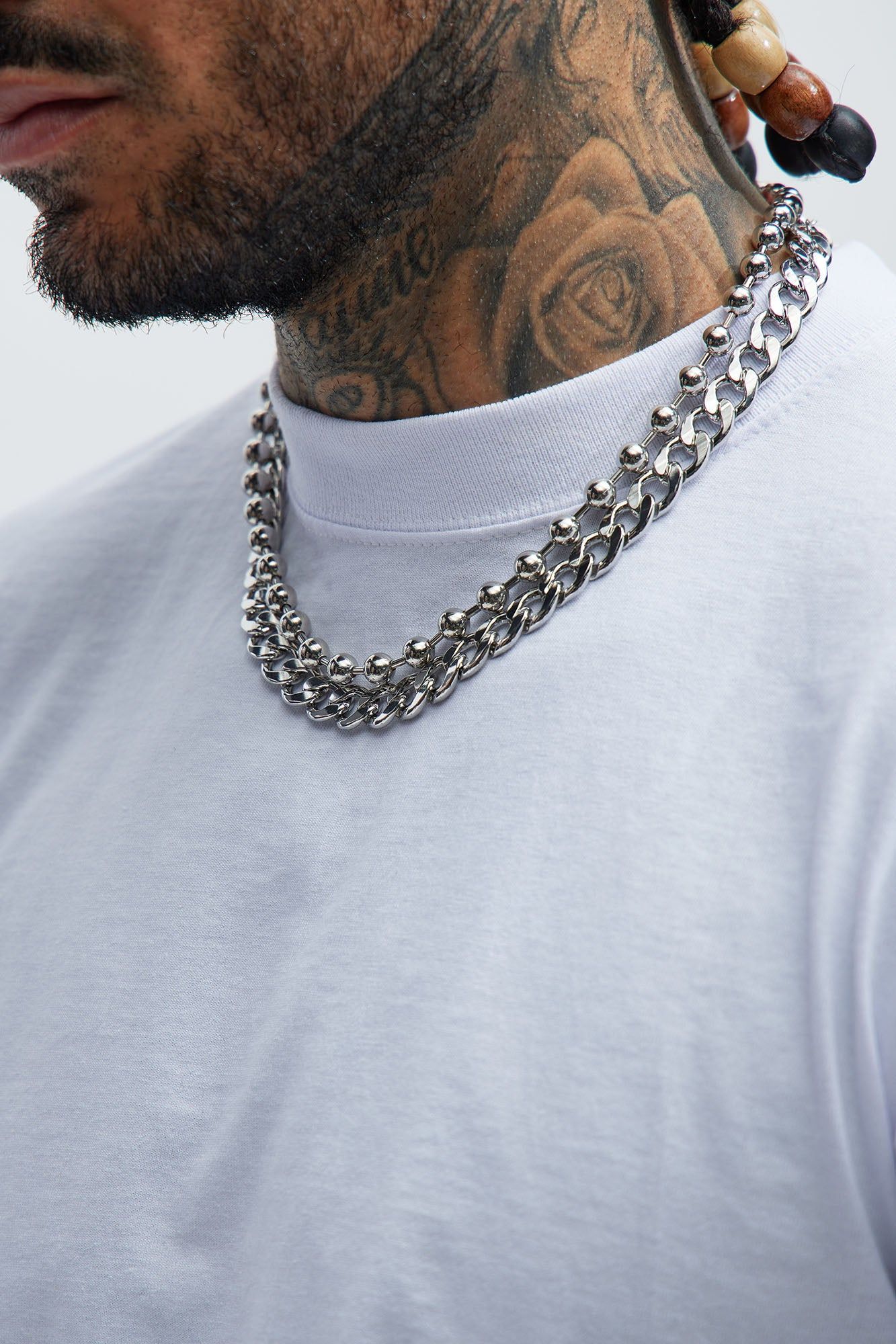 Fully Focused 2 Piece Chain Necklace - Silver sold by Fashion Nova