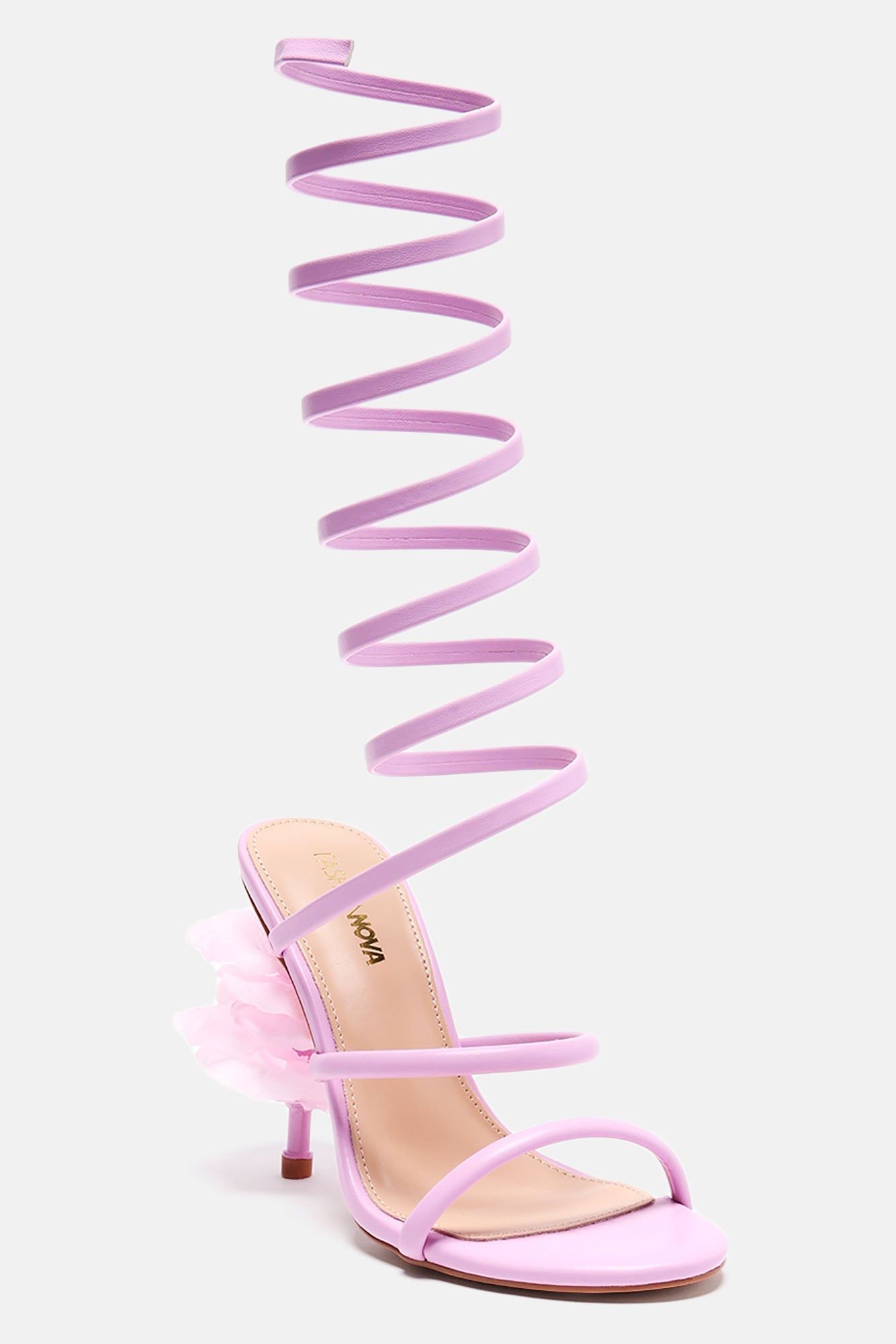 Kennedi Flower Petal Heels - Pink sold by Fashion Nova product image thumbnail 3