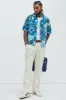 Jerry Floral Shirt - Blue/combo sold by Fashion Nova