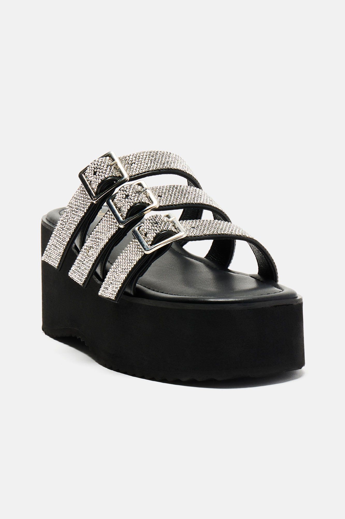 Make It Bling Platform Wedges - Silver sold by Fashion Nova product image thumbnail 2