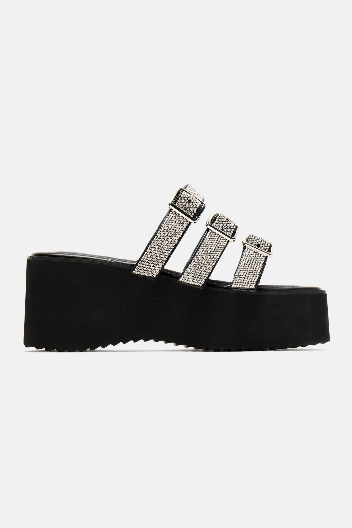 Make It Bling Platform Wedges - Silver sold by Fashion Nova product image thumbnail 5