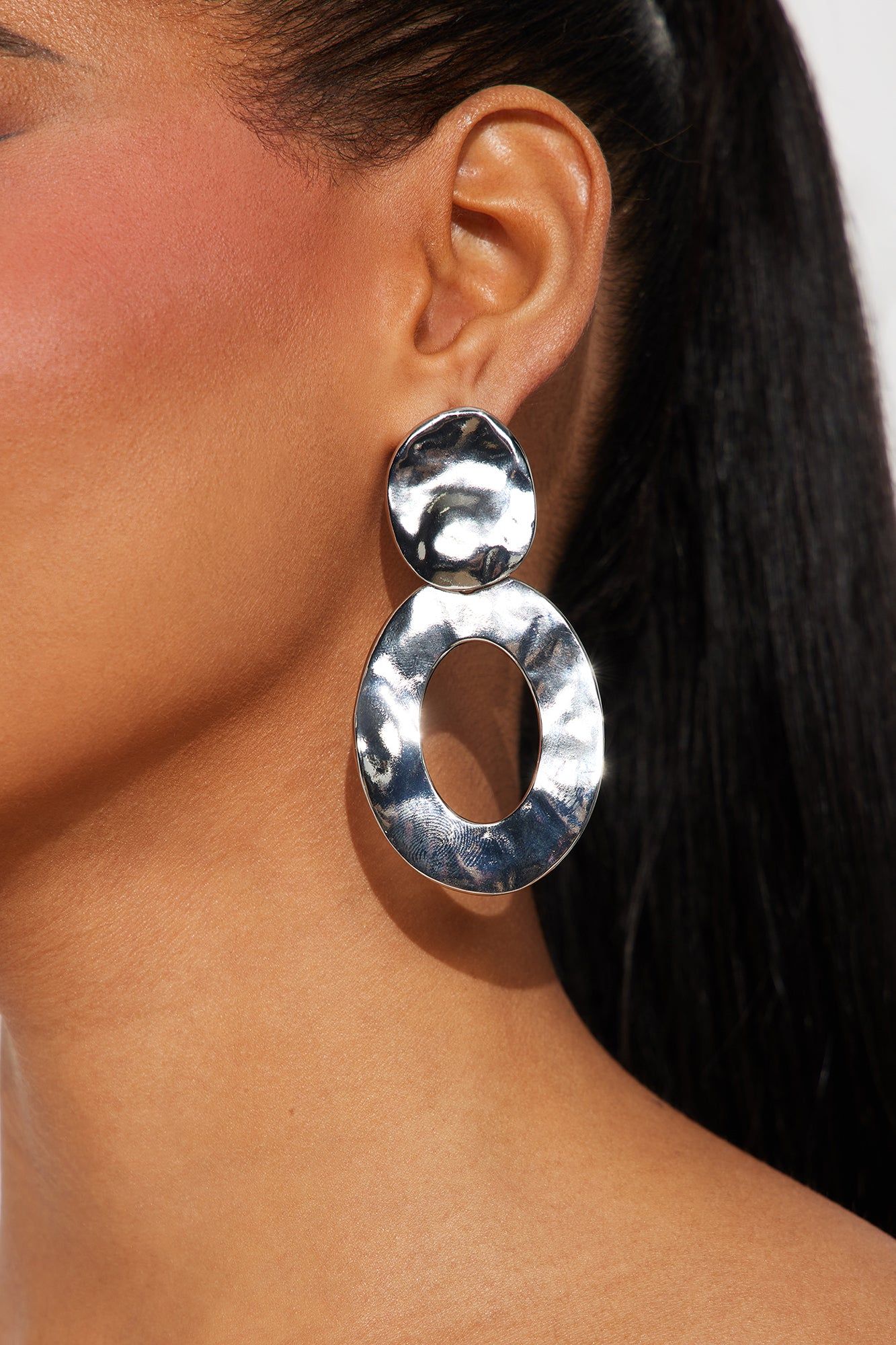 Silver Lining Earrings - Silver sold by Fashion Nova product image thumbnail 3