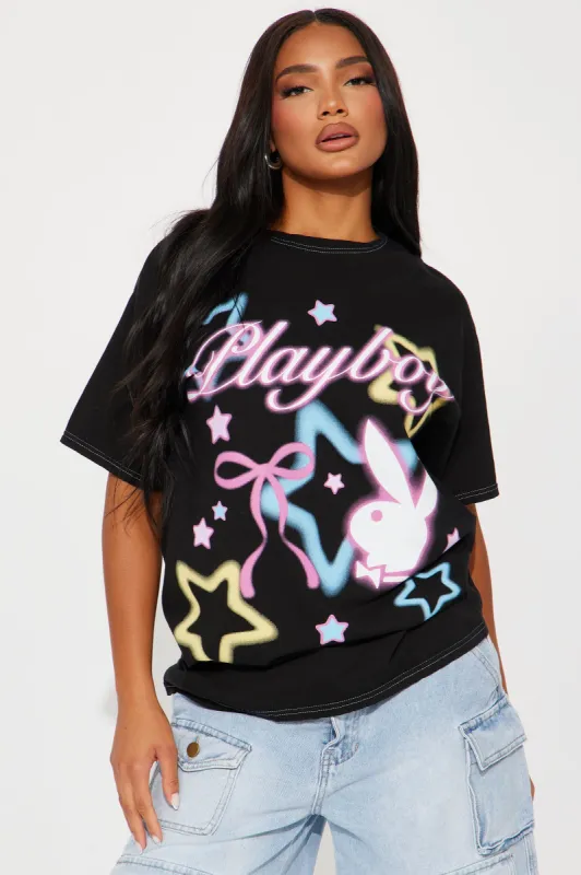 Playboy Y2K Graphic Tee - Black Wash sold by Fashion Nova