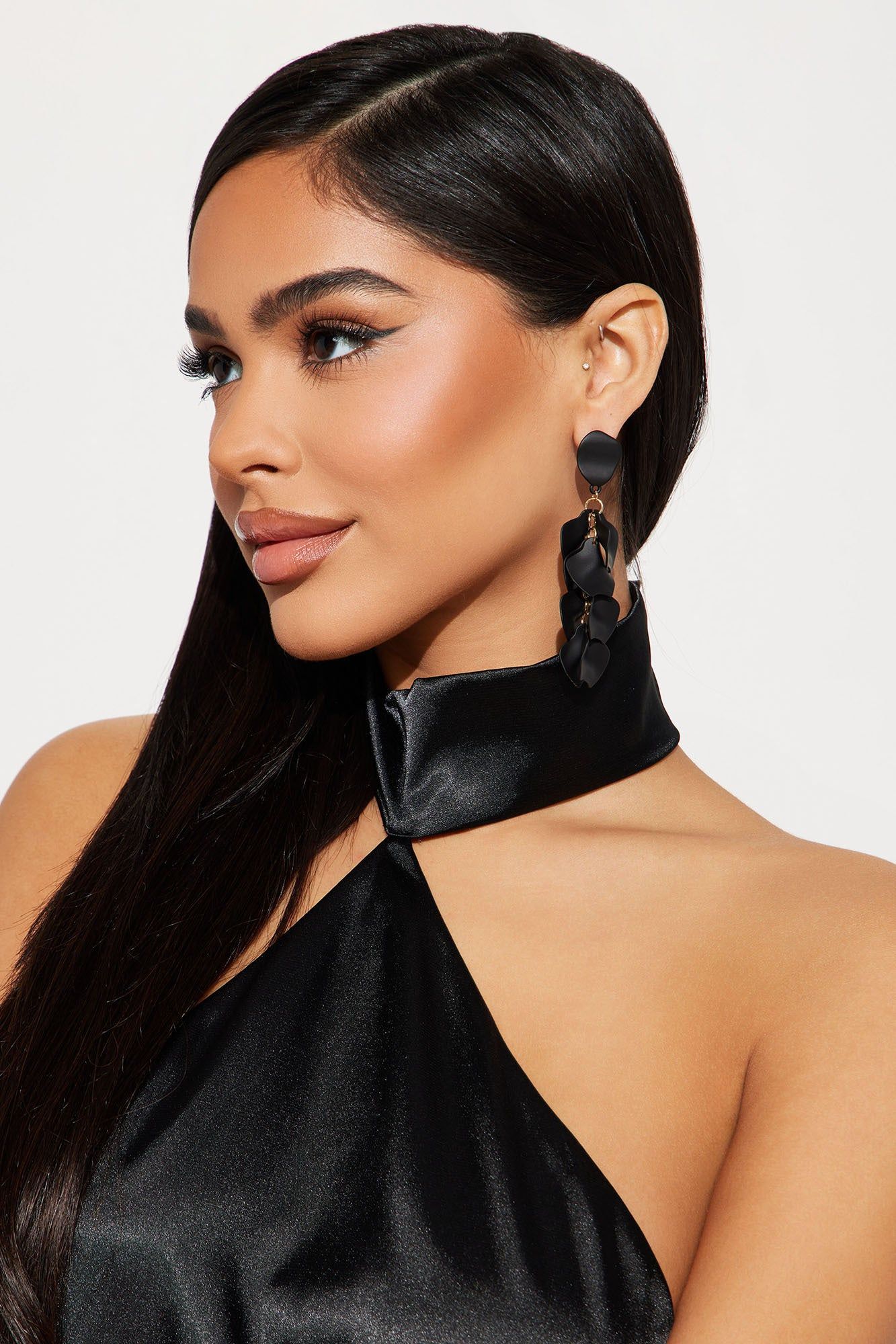 Rosetta Earrings - Black sold by Fashion Nova product image thumbnail 2