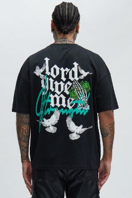 Pocket Muscle Oversized Short Sleeve Tee - Black sold by Fashion Nova