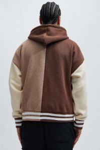 XX Varsity Zip Up Hoodie - Brown sold by Fashion Nova